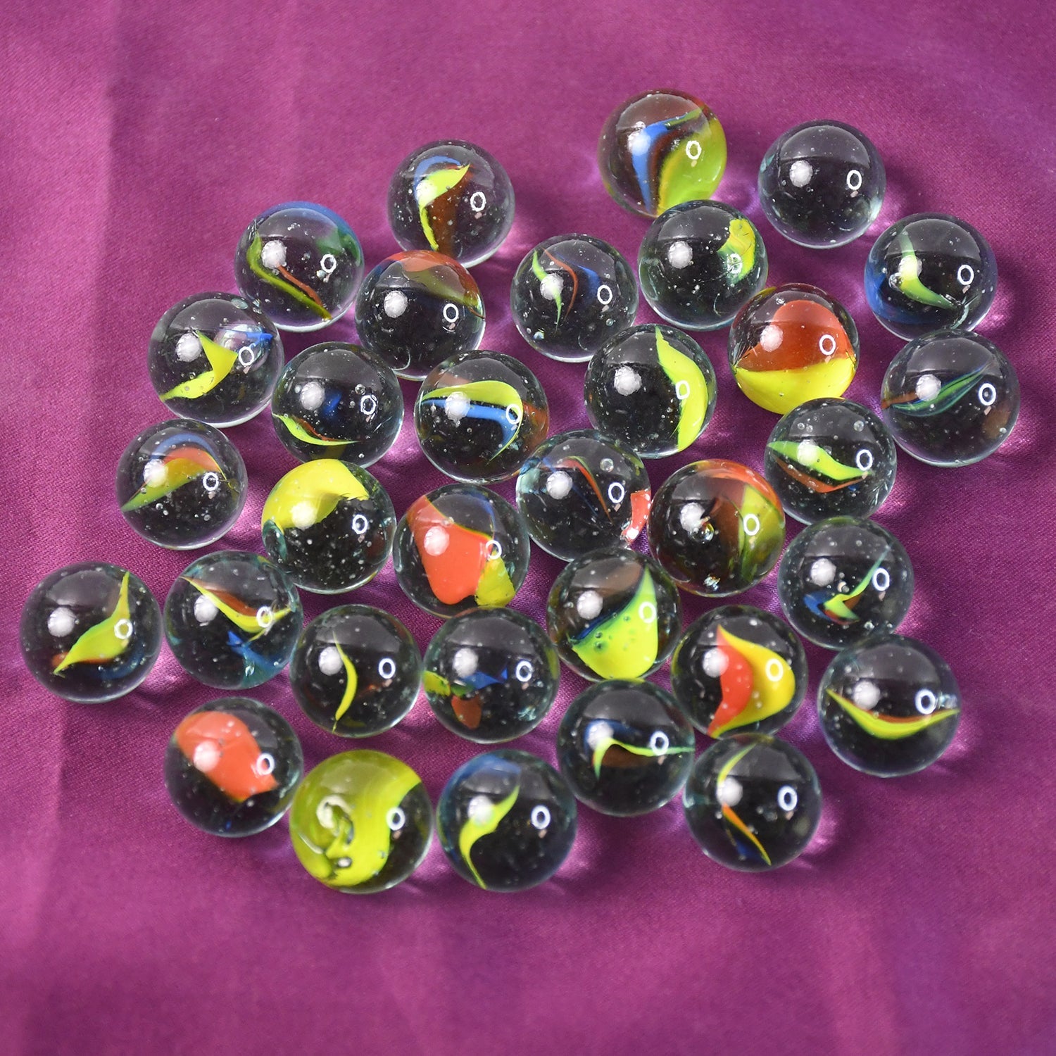 Glass Marbles for Kids Approx 35 (35 in 1) Glass Marbles for Kids Approx 35 (35 in 1)